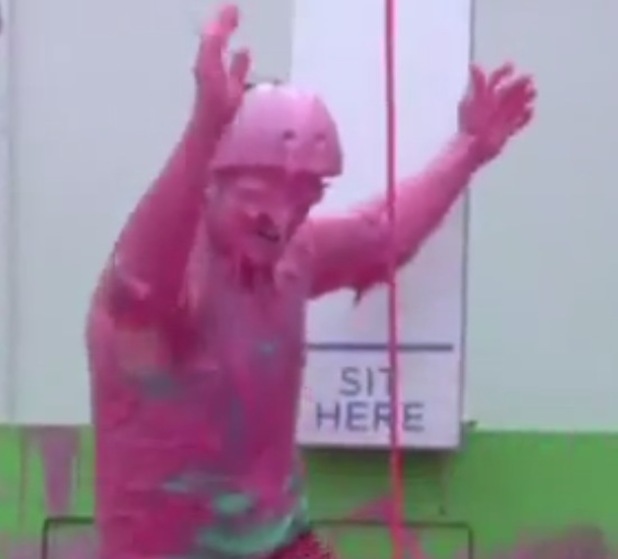 Ryan Maloney gets gunged in Celebrity Big Brother.