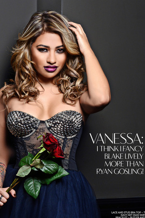 Vanessa White of The Saturdays poses for Glamoholic.