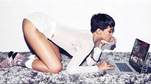 Rihanna posts lude pictures of herself on Instagram