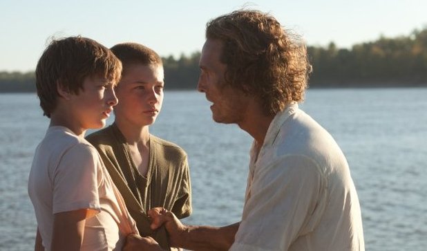 'Mud' still: Matthew McConaughey, Tye Sheridan, Jacob Lofland