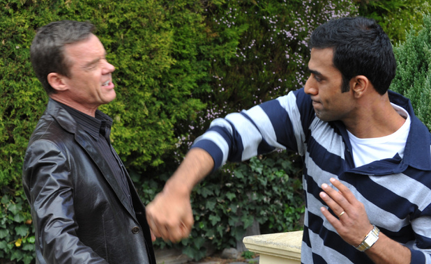 Ajay punches Paul.