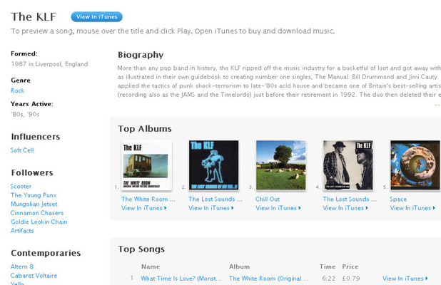 The KLF on iTunes