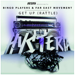 Bingo Players ft. Far East Movement 'Get Up (Rattle)' single artwork.