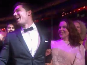 David Witts with his girlfriend at the National Television Awards.
