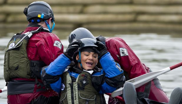 Comic Relief Hell and High Water challenge: Mel C, Chelsee Healy, Greg James and Jack Dee
