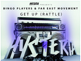 Bingo Players ft. Far East Movement 'Get Up (Rattle)' single artwork.