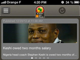 'Orange AFCON, SOUTH AFRICA 2013' screenshot