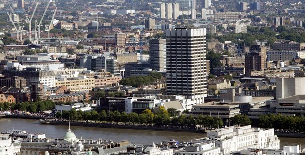 London Television Centre and the London Studios, ITV buildings on the Southbank