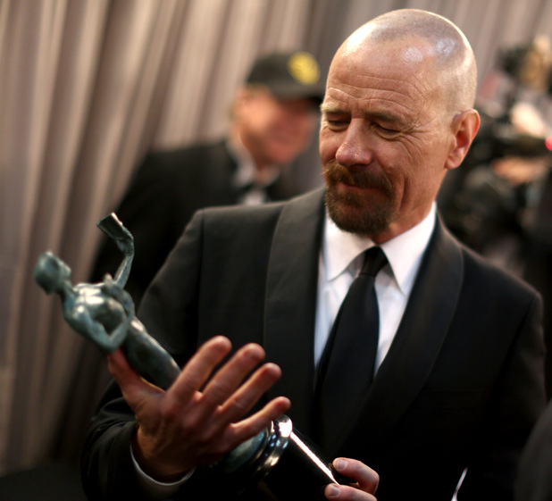 Bryan Cranston backstage at the SAG Awards 2013