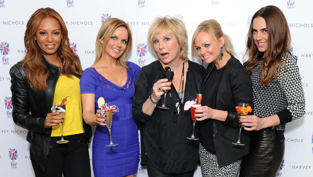 The Spice Girls and Jennifer Saunders at the Viva Forever cocktail launch in London
