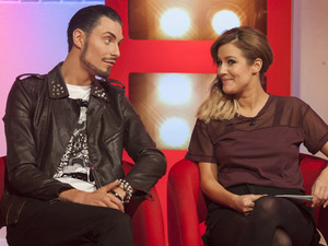 Rylan Clark and Caroline Flack appear on This Morning