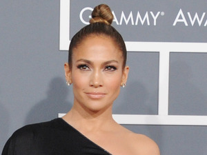 Jennifer Lopez arrives at the 55th annual Grammy Awards 