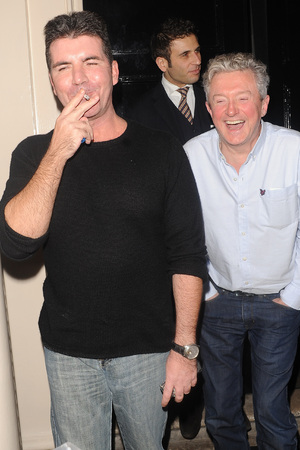 Simon Cowell and Louis Walsh enjoy a night out together at The Arts Club.