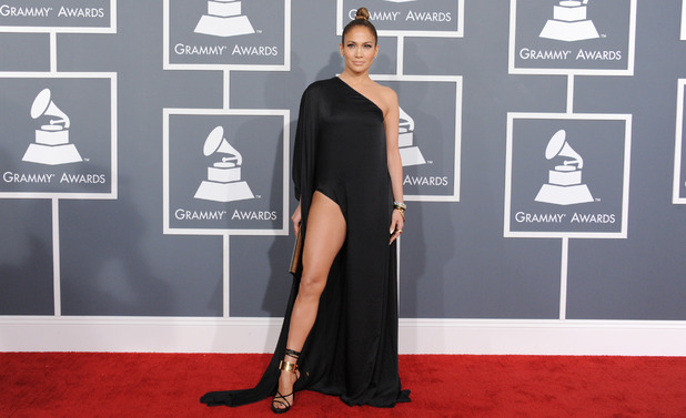 Jennifer Lopez arrives at the 55th annual Grammy Awards 