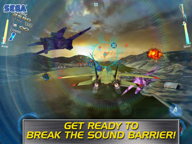 'After Burner Climax' screen