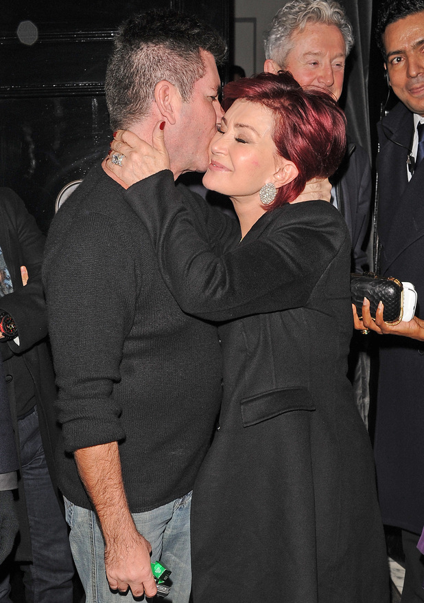 Simon Cowell and Sharon Osbourne 