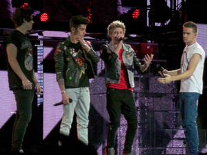 The boys perform one of their hits.