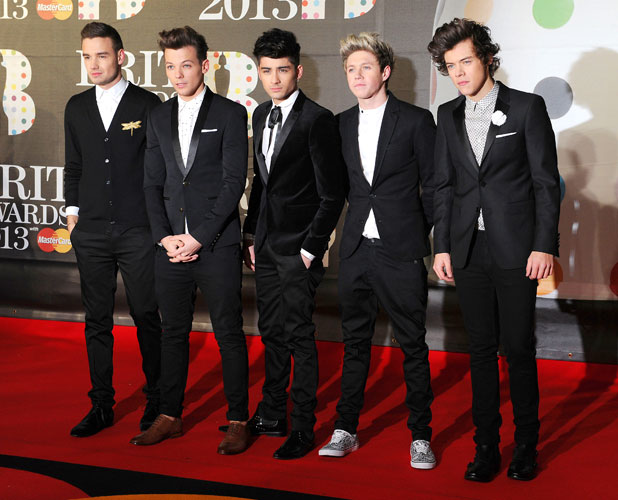 One Direction at the Brits 2013