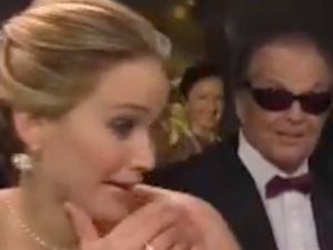 Jennifer Lawrence shocked by Jack Nicholson