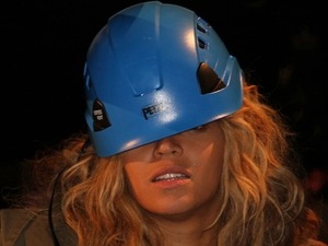 Beyonce in a hard hat