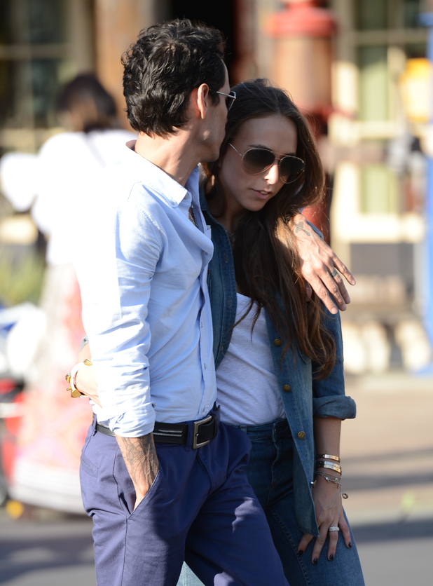 Marc Anthony and Topshop heiress Chloe Green on a date at Disneyland - February 26, 2013
