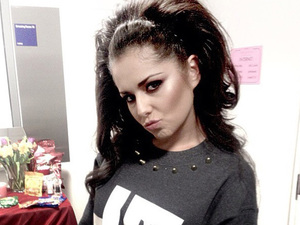 Cheryl Cole pouts backstage in Manchester