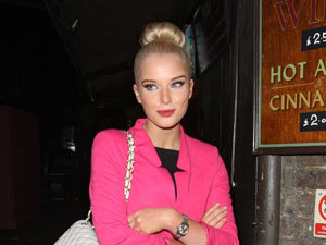 Miss Mode: Helen Flanagan with a Chanel handbag