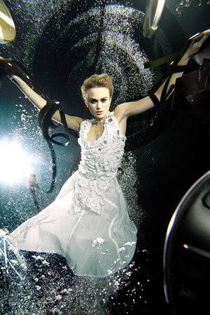Keira Knightley in an underwater photoshoot for Candice and social enterprise fresh2o