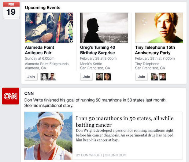 Facebook updates to the Newsfeed