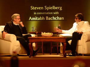 Steven Spielberg in conversation with Amitabh Bachchan