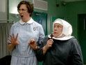 Miranda Hart and Matt Smith star in a Comic Relief hybrid sketch.