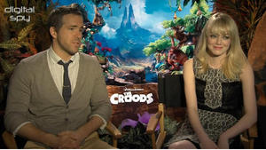 The Croods stars Nicolas Cage, Emma Stone, Ryan Reynolds interview