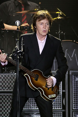 Paul McCartney performing his 'On The Run' tour