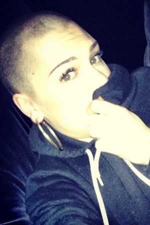 Jessie J's new bald look following her Comic Relief challenge