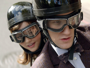 Clara (Jenna-Louise Coleman) & The Doctor (Matt Smith) in Doctor Who: 'The Bells of St John'