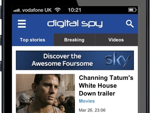 Digital Spy new mobile site screengrab