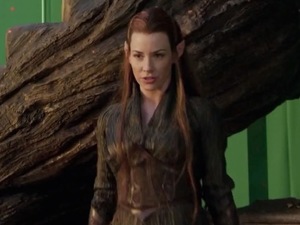 Evangeline Lilly as Tauriel in The Hobbit: The Desolation of Smaug