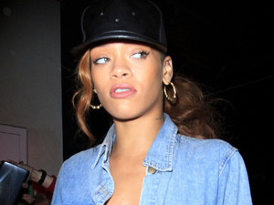 Rihanna shops in Beverly Hills