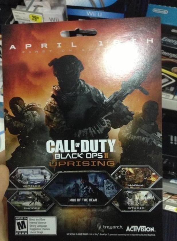 gaming cod black ops 2 uprising dlc artwork