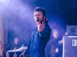 Kasabian perform at Snowbombing 2013.