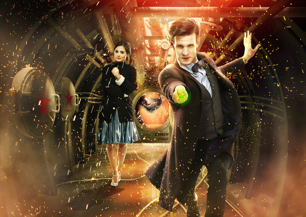 Clara (Jenna-Louise Coleman) and The Doctor (Matt Smith) in Doctor Who S07E03: 'Cold War'