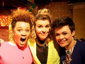 Gemma Cairney, Georgie Okell and Georgia LA host 'The Fox Problem'.