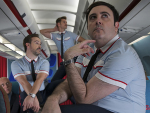 Javier Cámara, Raúl Arévalo, Carlos Areces in I'm So Excited.