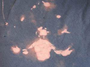 Image of Jesus Christ appears in Martin Andrews's t-shirt in spilt fabric conditioner