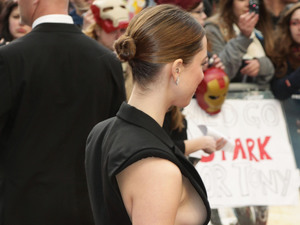 Rebecca Hall, Iron Man 3, jumpsuit, breasts 