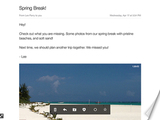 A screenshot of the new Yahoo! mail application
