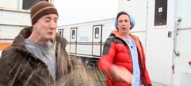 Miranda Hart in Call The Midwife spoof