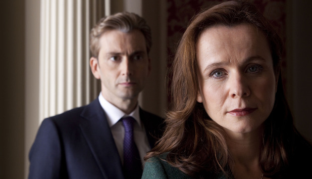 David Tennant and Emily Watson in ''The Politician's Husband'