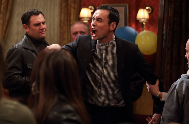 Michael causes a scene at The Vic.