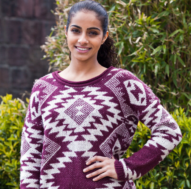 Mandip Gill as Phoebe McQueen in Hollyoaks